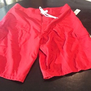 NWT Men’s 36 Red Sports Attitude Swim Board Short